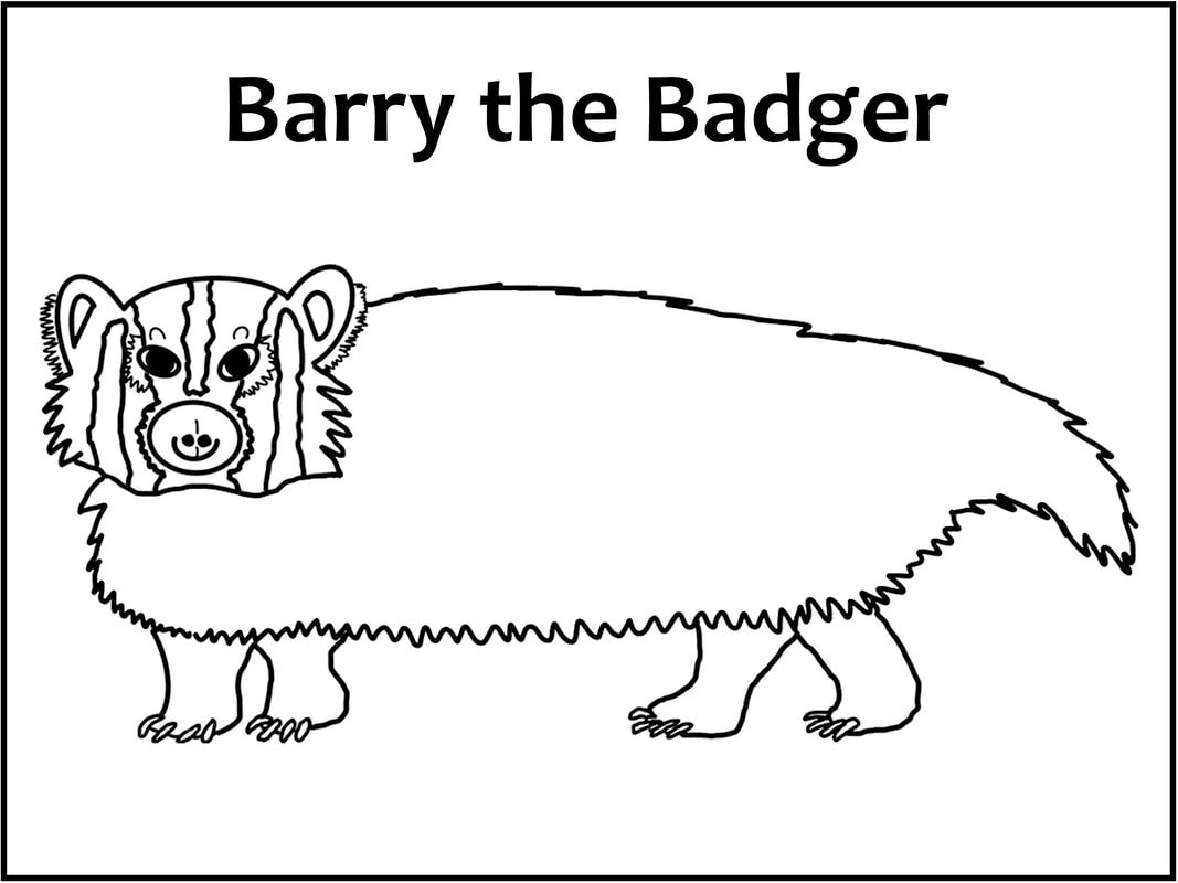 Badger coloring page for download and print