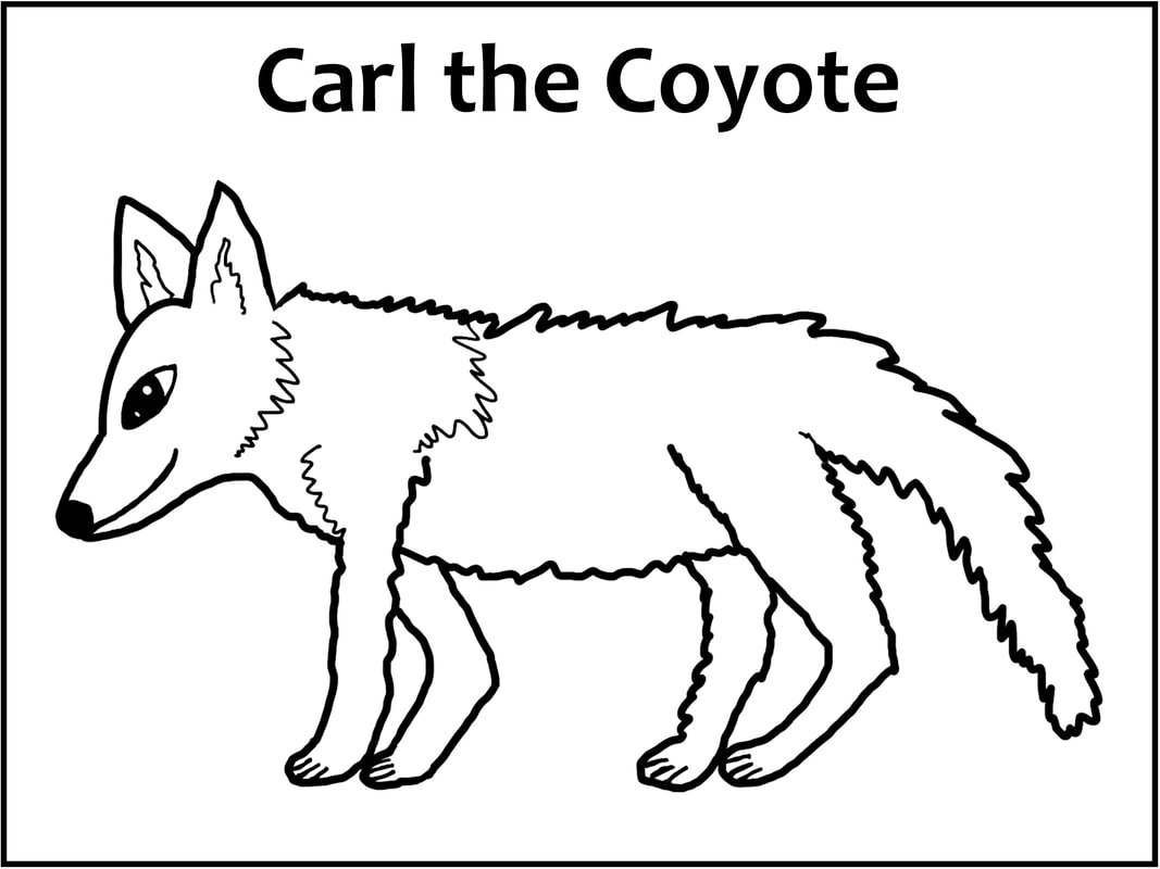 Coyote coloring page for download and print