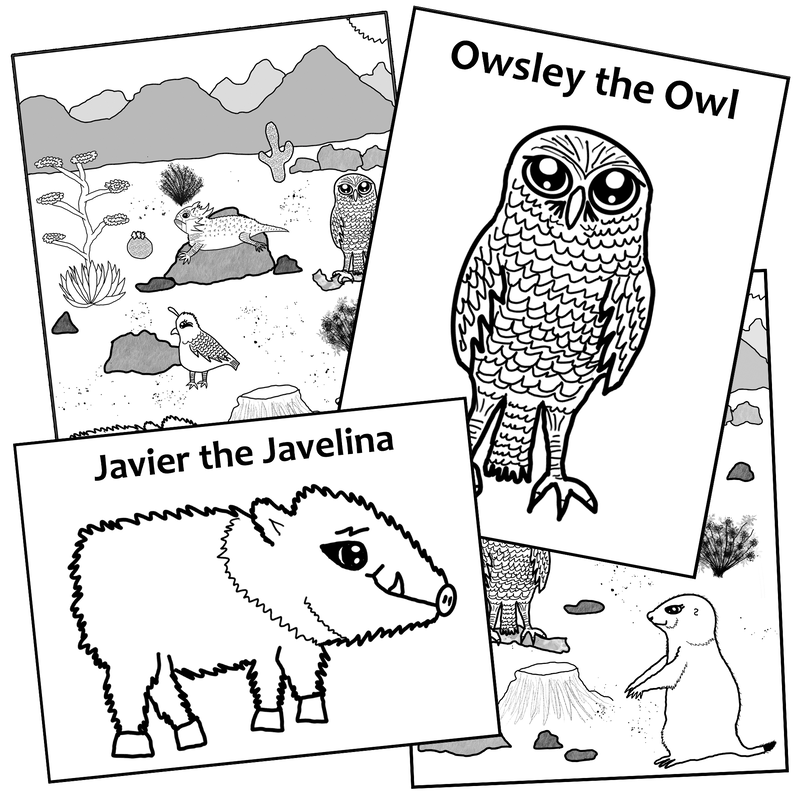 Download all Javier the Javelina coloring pages for free and print
