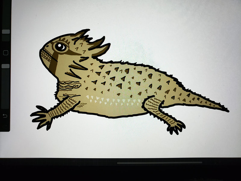 Lizard drawing