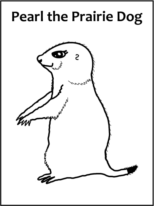 prairie dog coloring page for download and print
